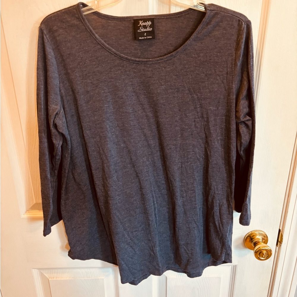 Knapp Studio Women's Charcoal Long Sleeve Top